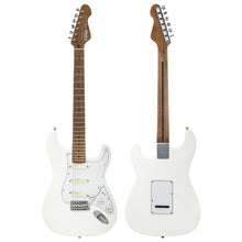 Load image into Gallery viewer, White with Roasted Maple Neck/Fingerboard Vintage V6 ProShop Unique Electric Guitar