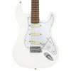 White with Roasted Maple Neck/Fingerboard Vintage V6 ProShop Unique Electric Guitar