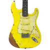Distressed Canary Yellow Vintage V6 ProShop Unique Electric Guitar