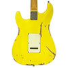 Distressed Canary Yellow Vintage V6 ProShop Unique Electric Guitar