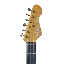 Load image into Gallery viewer, Distressed Canary Yellow Vintage V6 ProShop Unique Electric Guitar