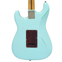 Load image into Gallery viewer, Laguna Blue over Ventura Green Vintage V6 ProShop Unique Electric Guitar