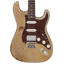 Load image into Gallery viewer, Vintage V6 ProShop Custom-Build Electric Guitar ~ Distressed Shoreline Gold