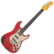 Load image into Gallery viewer, Vintage V6 ProShop Custom-Build Electric Guitar ~ Heavily Distressed Red