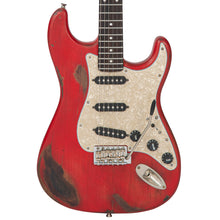 Load image into Gallery viewer, Vintage V6 ProShop Custom-Build Electric Guitar ~ Heavily Distressed Red