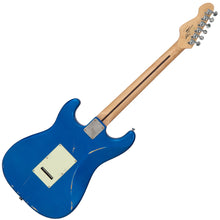 Load image into Gallery viewer, Vintage V6 ProShop Unique Electric Guitar ~ Distressed Candy Apple Blue