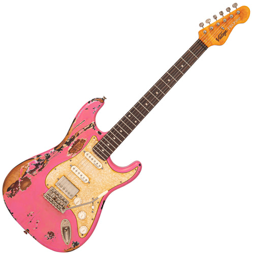 SOLD - Vintage V6 ProShop Custom-Build ~ Radioactive Bubblegum Pink (Contact: Richards Guitars. www.rguitars.co.uk)