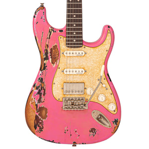 SOLD - Vintage V6 ProShop Custom-Build ~ Radioactive Bubblegum Pink (Contact: Richards Guitars. www.rguitars.co.uk)