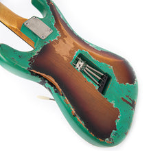 Load image into Gallery viewer, Vintage V6 ProShop Unique Electric Guitar~ Ventura Green over Tobacco Sunburst