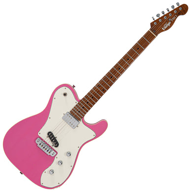 Light Distressed Cerise Pink Vintage V72 ProShop Unique Electric Guitar