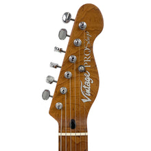 Load image into Gallery viewer, Washed Black with Roasted Maple Neck Vintage V72 ProShop Unique Electric Guitar