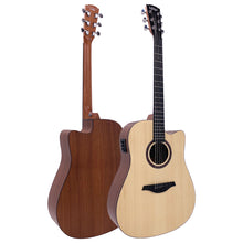 Load image into Gallery viewer, Vintage Statesboro' Moonshine Dreadnought Cutaway Electro-Acoustic Guitar