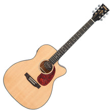Load image into Gallery viewer, Vintage Stage Series &#39;Folk&#39; Cutaway Electro-Acoustic Guitar ~ Natural