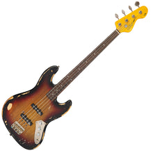 Load image into Gallery viewer, Heavy Distress Sunburst Vintage VJ74 ProShop Unique Fretless &#39;JP&#39; Bass