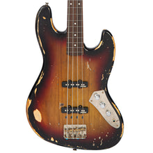 Load image into Gallery viewer, Heavy Distress Sunburst Vintage VJ74 ProShop Unique Fretless &#39;JP&#39; Bass