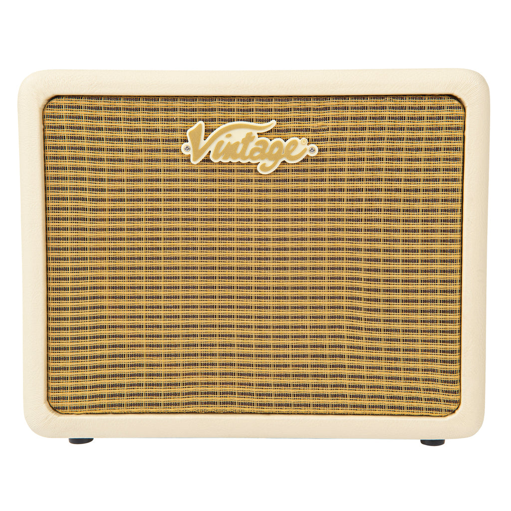Vintage White Vintage Retro 20w Bass Combo with DSP