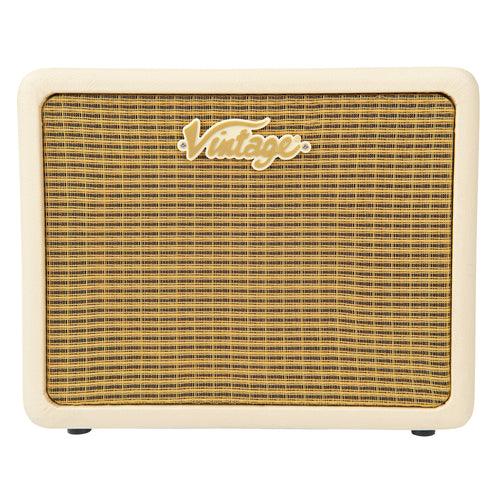 Vintage White Vintage Retro 20w Bass Combo with DSP
