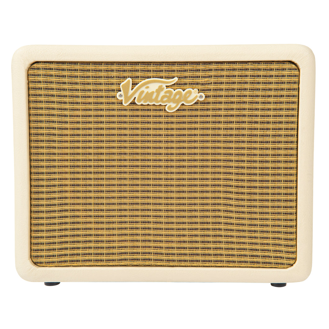 Vintage White Vintage Retro 20w Bass Combo with DSP
