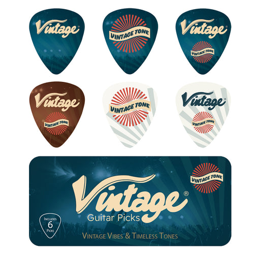 Vintage Pick Tin ~ 6 Picks