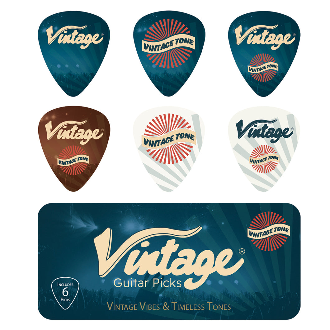 Vintage Pick Tin ~ 6 Picks