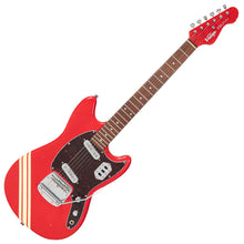 Load image into Gallery viewer, Red with Vintage White Racing Stripe Vintage REVO ProShop Custom-Build Electric Guitar