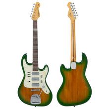 Load image into Gallery viewer, Green/Yellowburst Vintage REVO Series Galactica Electric Guitar