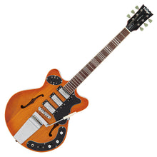 Load image into Gallery viewer, Amberburst Vintage REVO Series Superthin Electric Guitar