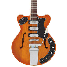 Load image into Gallery viewer, Amberburst Vintage REVO Series Superthin Electric Guitar