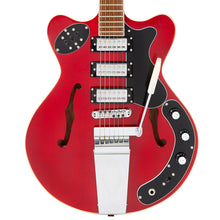 Load image into Gallery viewer, Vintage REVO Series Superthin Guitar ~ Cherry Red