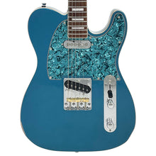 Load image into Gallery viewer, Light Distressed Metallic Blue &amp; Pearl Vintage REVO ProShop Unique Electric Guitar