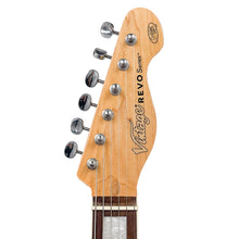 Load image into Gallery viewer, Light Distressed Metallic Blue &amp; Pearl Vintage REVO ProShop Unique Electric Guitar
