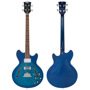 Blueburst Vintage REVO Series 'Supreme' Semi-Acoustic Bass Guitar