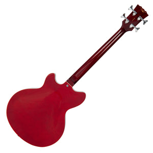 Cherry Red Vintage REVO Series 'Supreme' Semi-Acoustic Bass Guitar