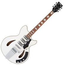 Load image into Gallery viewer, Vintage REVO Series &#39;Supreme&#39; Semi-Acoustic Guitar ~ Arctic White