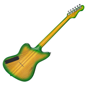 Green/Yellow Burst Vintage REVO Series 'Integra' Electric Guitar