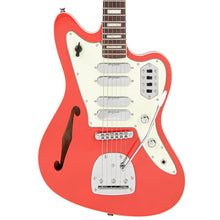 Load image into Gallery viewer, Vintage REVO Series &#39;Surfmaster&#39; Quad Electric Guitar ~ Firenza Red