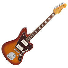 Load image into Gallery viewer, Vintage REVO Series &#39;Surfmaster 90&#39; Electric Guitar ~ Amberburst