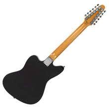 Load image into Gallery viewer, Boulevard Black Vintage REVO Series &#39;Surfmaster Thinline&#39; 12-String Electric Guitar