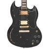Vintage VS6 ProShop Custom-Build Electric Guitar ~ Heavy Distressed Black