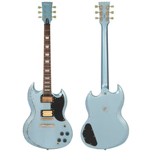 Load image into Gallery viewer, Vintage VS6 ProShop Custom-Build Electric Guitar ~ Heavy Distressed Gun Hill Blue