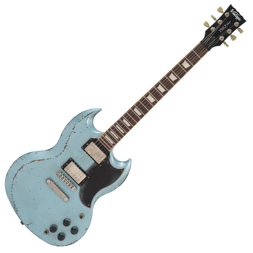 Heavy Distressed Gun Hill Blue Vintage VS6 ProShop Custom-Build Electric Guitar