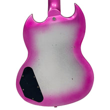 Load image into Gallery viewer, Distressed Pink to Silver Burst Vintage VS6 ProShop Unique Electric Guitar 