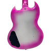 Distressed Pink to Silver Burst Vintage VS6 ProShop Unique Electric Guitar 