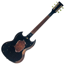 Load image into Gallery viewer, Heavy Distressed Black with Bigsby Vintage VS6 ProShop Unique Electric Guitar