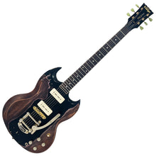 Load image into Gallery viewer, Heavy Distressed Black with Bigsby Vintage VS6 ProShop Unique Electric Guitar