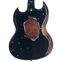 Load image into Gallery viewer, Heavy Distressed Black with Bigsby Vintage VS6 ProShop Unique Electric Guitar