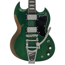 Load image into Gallery viewer, Heavy Distressed Racing Green Vintage VS6 ProShop Unique Electric Guitar