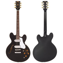 Load image into Gallery viewer, Vintage VSA500P ReIssued Semi Acoustic Guitar ~ Boulevard Black