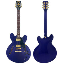 Load image into Gallery viewer, Purple Sparkle Cellulose Vintage VSA500 ProShop Unique Electric Guitar