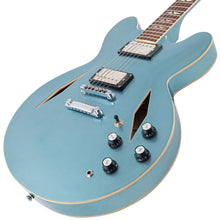 Load image into Gallery viewer, Gun Hill Blue Vintage VSA500 ReIssued Semi Acoustic Guitar